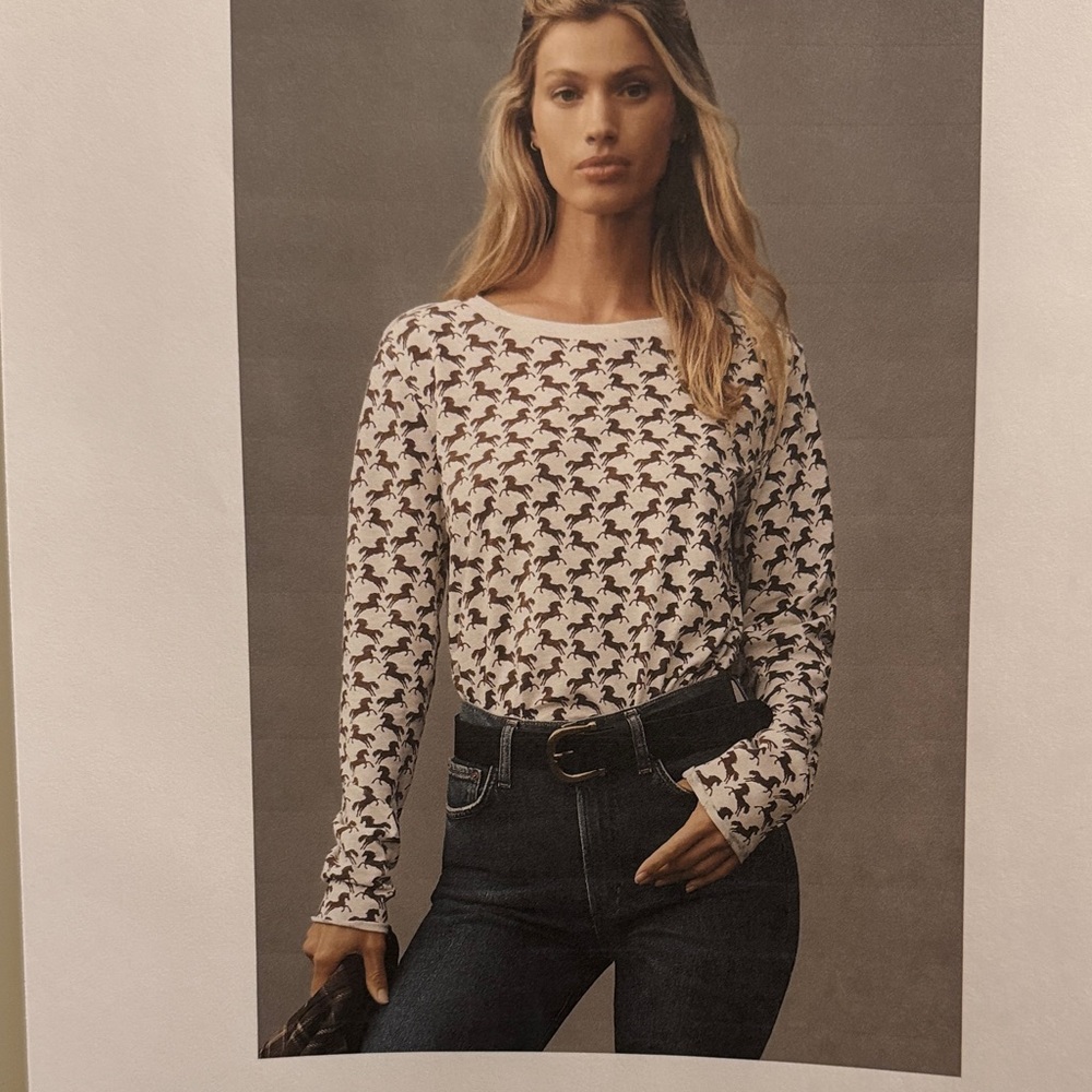 NWT The Caitlin Boxy Tee by Maeve, Medium